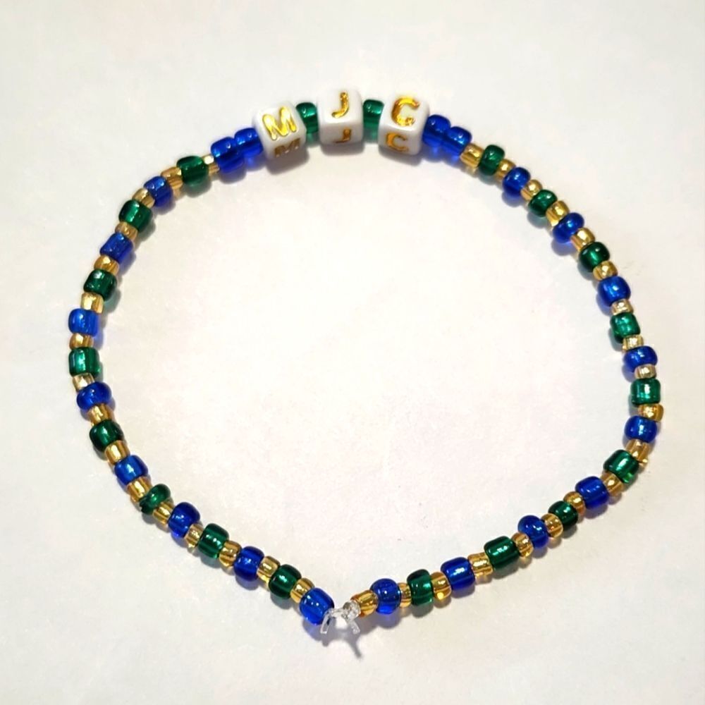 Custom Initial Bead Bracelet